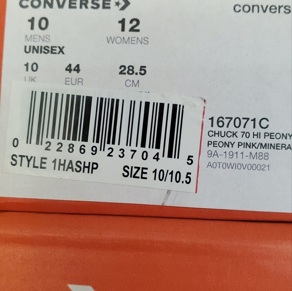 Converse Chuck 70 Hi , Unisex  Mens Sz  /167071C - Picture 10 of 11